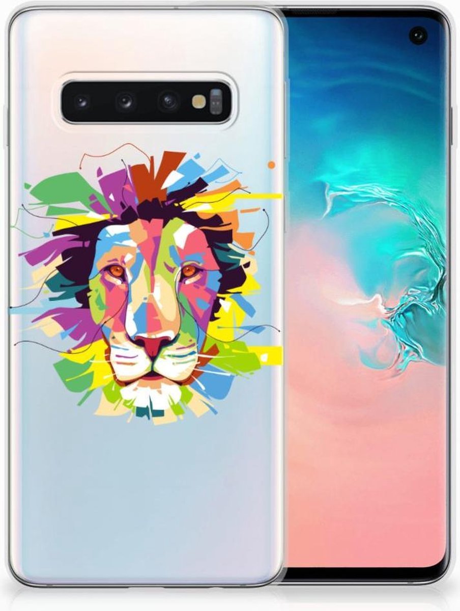 Samsung Galaxy S10 Telefoonhoesje met Naam Lion Color