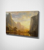 Mountain – - 120 x 80 cm - Landschap - Schilderij - Canvas - Slaapkamer - Wanddecoratie  - Slaapkamer - Foto op canvas