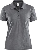 Craft Polo Shirt Pique Classic Women Donkergrijs maat XS