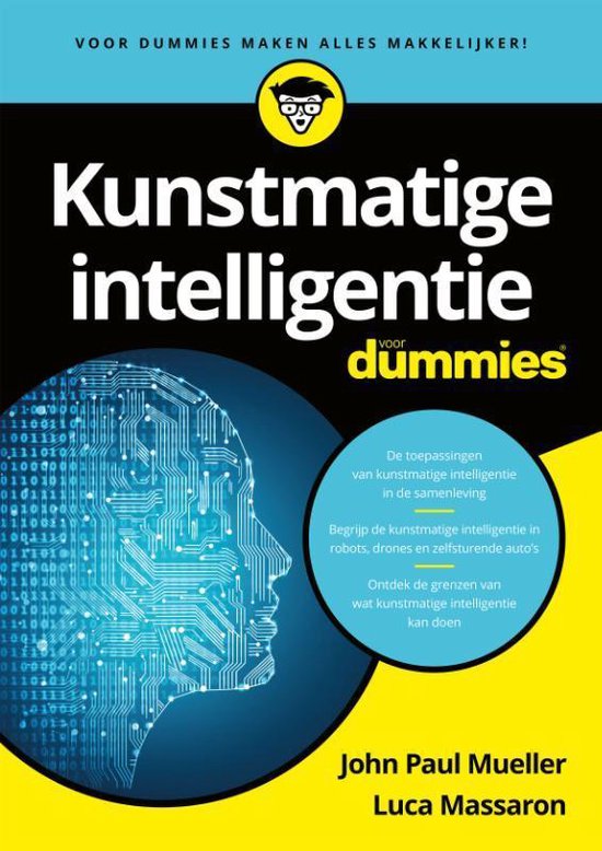 Boek cover Kunstmatige intelligentie voor Dummies van John Paul Mueller (Paperback)
