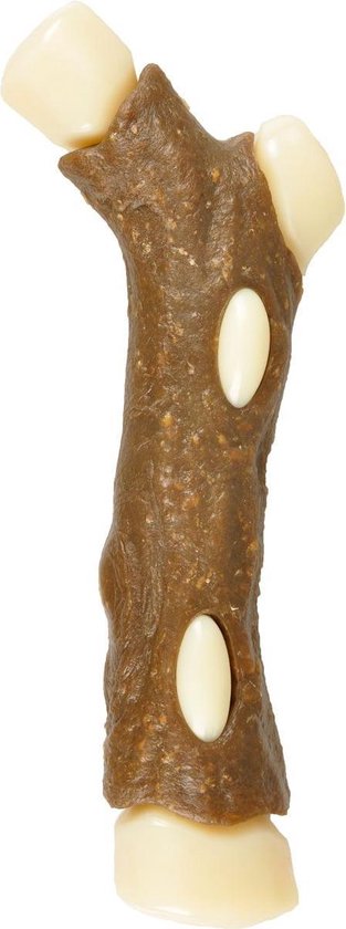 Flamingo Hondenspeelgoed Nylon Hide Stok - Bruin - 17 x 7 x 4 cm