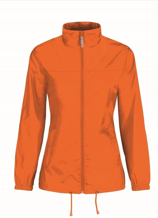 Vêtements de pluie pour femmes - Veste coupe-vent / imperméable Sirocco en orange - adultes XL (42) orange