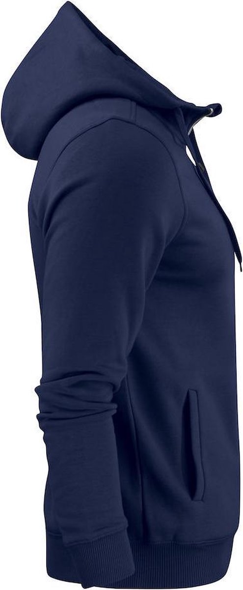 Printer Hooded Sweat Vest Overhead Man 2262051 Marine Blauw