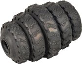 Flamingo Hondenspeelgoed Rubber Gladiator Tyre Roller - Zwart - 10 x 7 x 7 cm