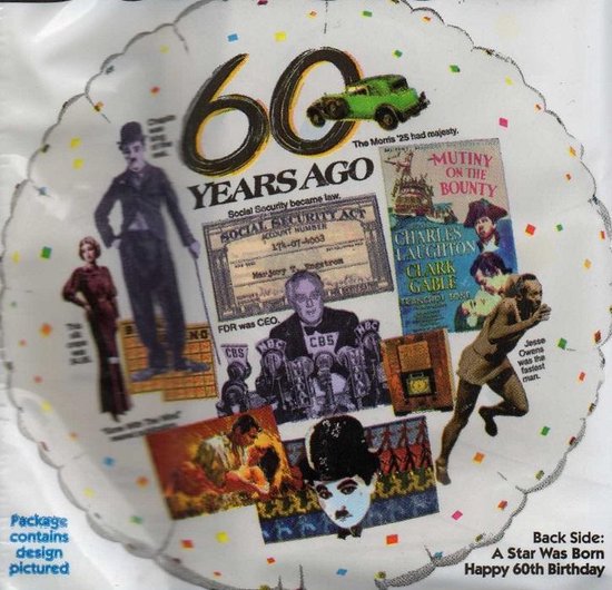 folie ballon - 60 jaar