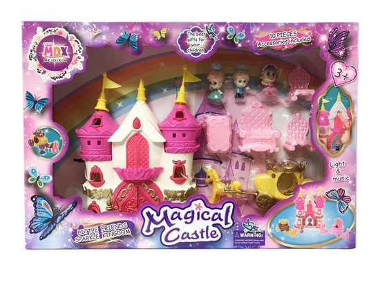 Magical Princess Castle -Speelgoed Prinsesjes Kasteel -poppen huis (incl.  batterijen) | bol.com