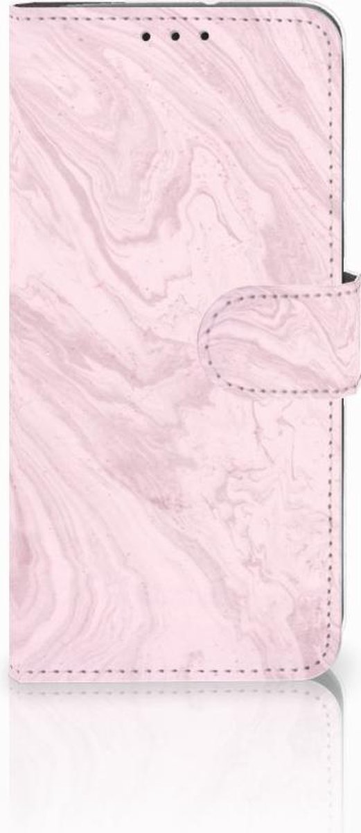 Motorola Moto G7 Power Bookcase Marble Pink - Origineel Cadeau Vriendin