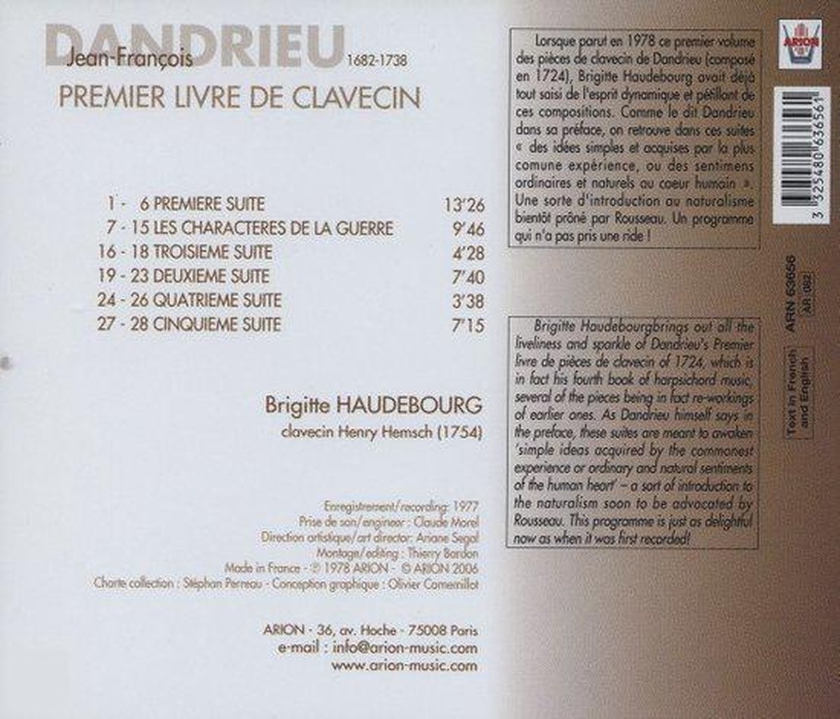 Premier Livre De Clavecin