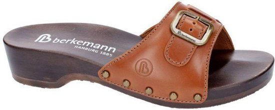Berkemann -Dames -  cognac/caramel - slippers & muiltjes - maat 36.5