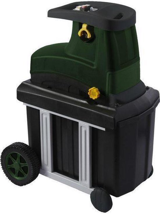 Profeco Elektrische Tuinhakselaar 2000W - Stille Hakselaar Houtversnipperaar 45mm Diameter Incl 50 Liter Opvangzak En Veilige Duwstok