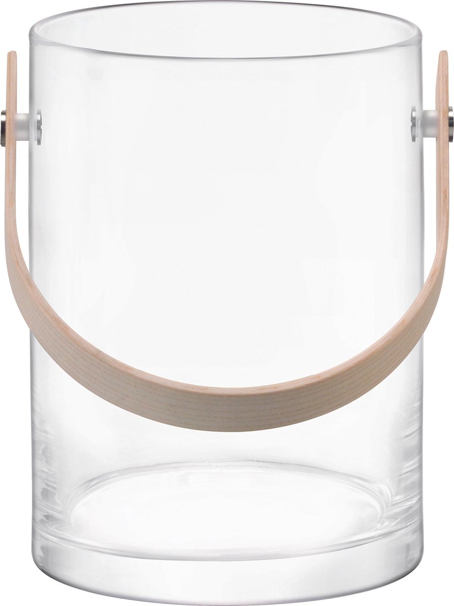 L.S.A. Circle Vaas - Incl. Handvat - Glas - Ø16,5 x 31 cm - Transparant