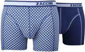 Zaccini 2-pack boxershort Triangle Blue