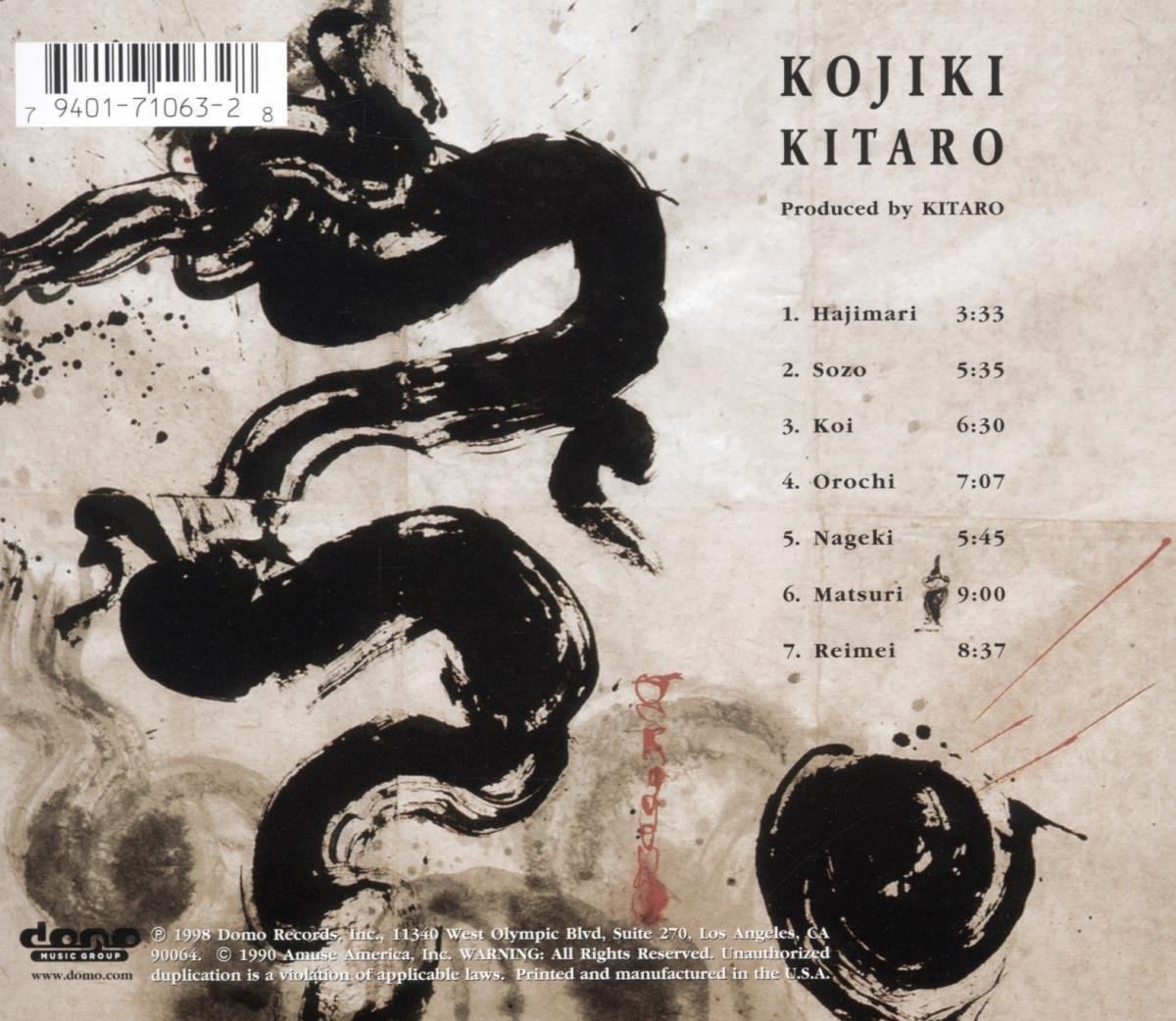 Kojiki, Kitaro CD (album) Muziek