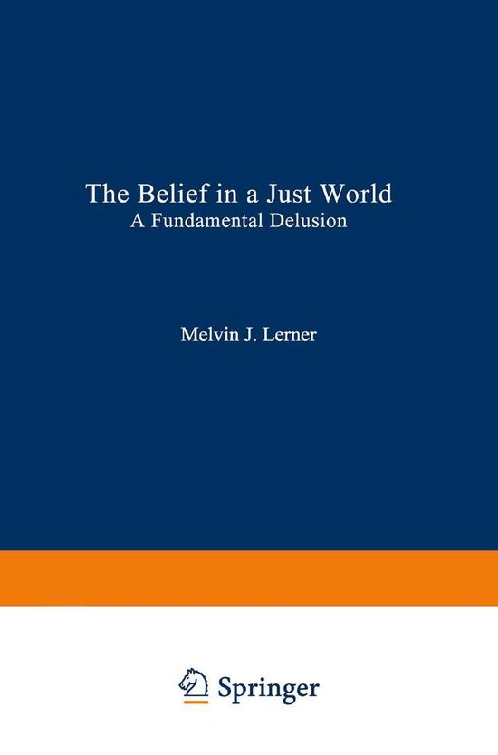 Behavioral Science and Psychology (R0) - The Belief in a Jus ... - cover