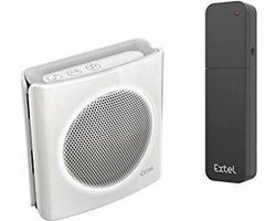 Extel diBi More white draadloze deurbel met converter