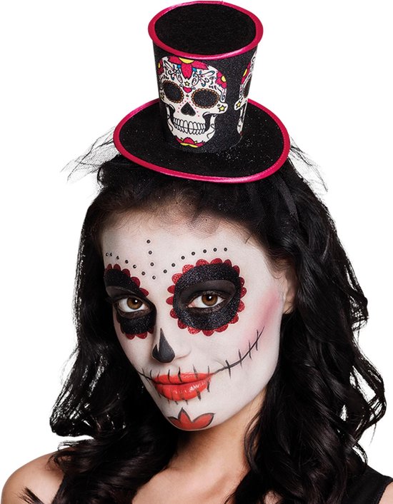 Bandeau Fleur Mexicain Dia De Los Muertos - Couronne Colorée Pour Festivals, Plage, Halloween - Taille Unique