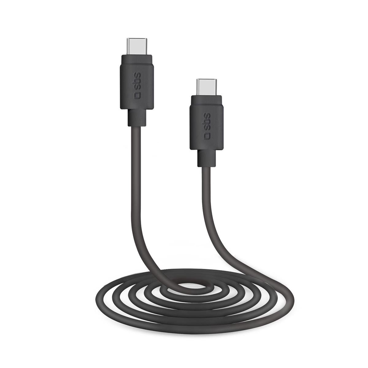 SBS TECABLETCC31K USB-kabel 1,5 m 3.2 Gen 1 (3.1 Gen 1) USB C Zwart