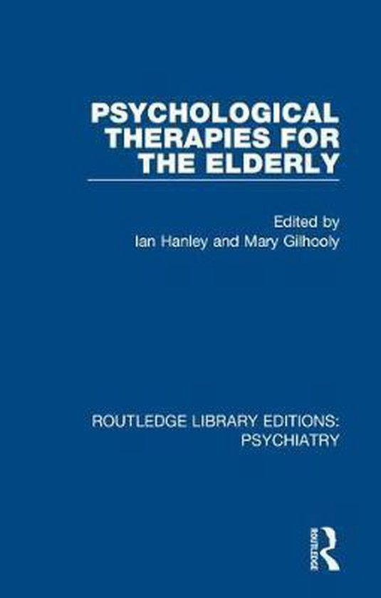 Routledge Library Editions: Psychiatry- Psychological Therap ... - cover