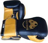 Punch Round™ Champion Bokshandschoenen Leder Zwart Goud 16 OZ Punch Round Bokshandschoenen