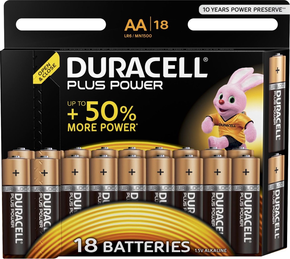 Duracell AA Plus Power - 18 stuks
