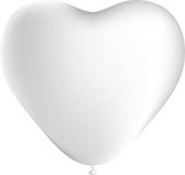 Witte Hartjes Ballonnen - 6 stuks