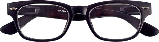 INY Woody +2.00 - Zwart - Leesbril