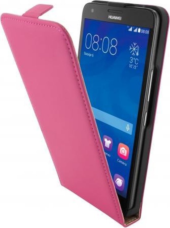 Mobiparts Premium Flip Case Huawei Ascend G750 Pink