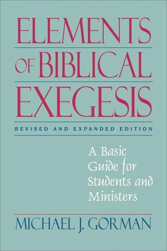 Elements of Biblical Exegesis - cover
