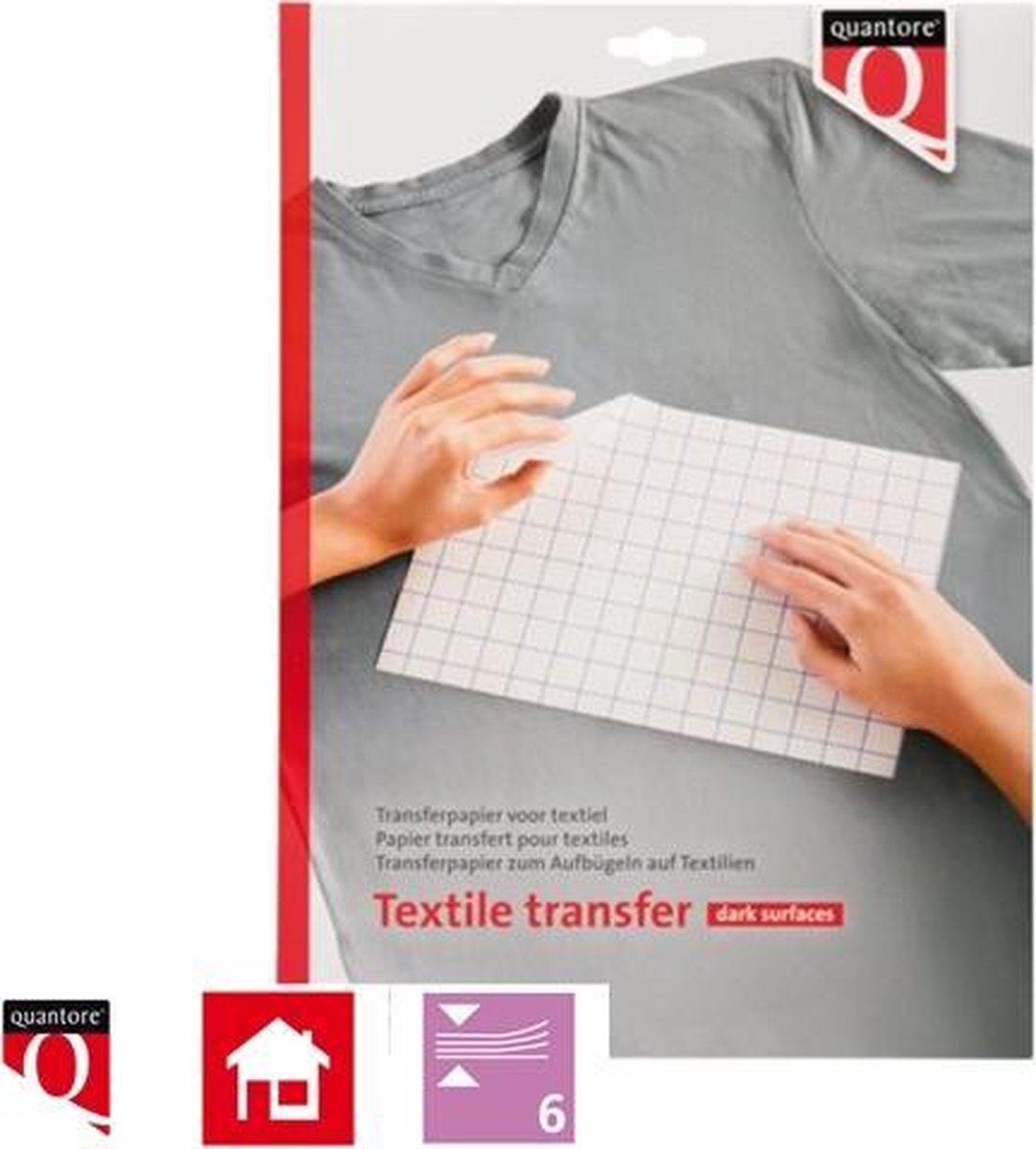 vorm Voorschrijven Mompelen Transferpapier voor textiel - 6 vellen - donkere kleding | bol.com
