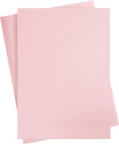 Creotime Decoratie Karton, vel 460x640 mm, paars roze, 25 vellen