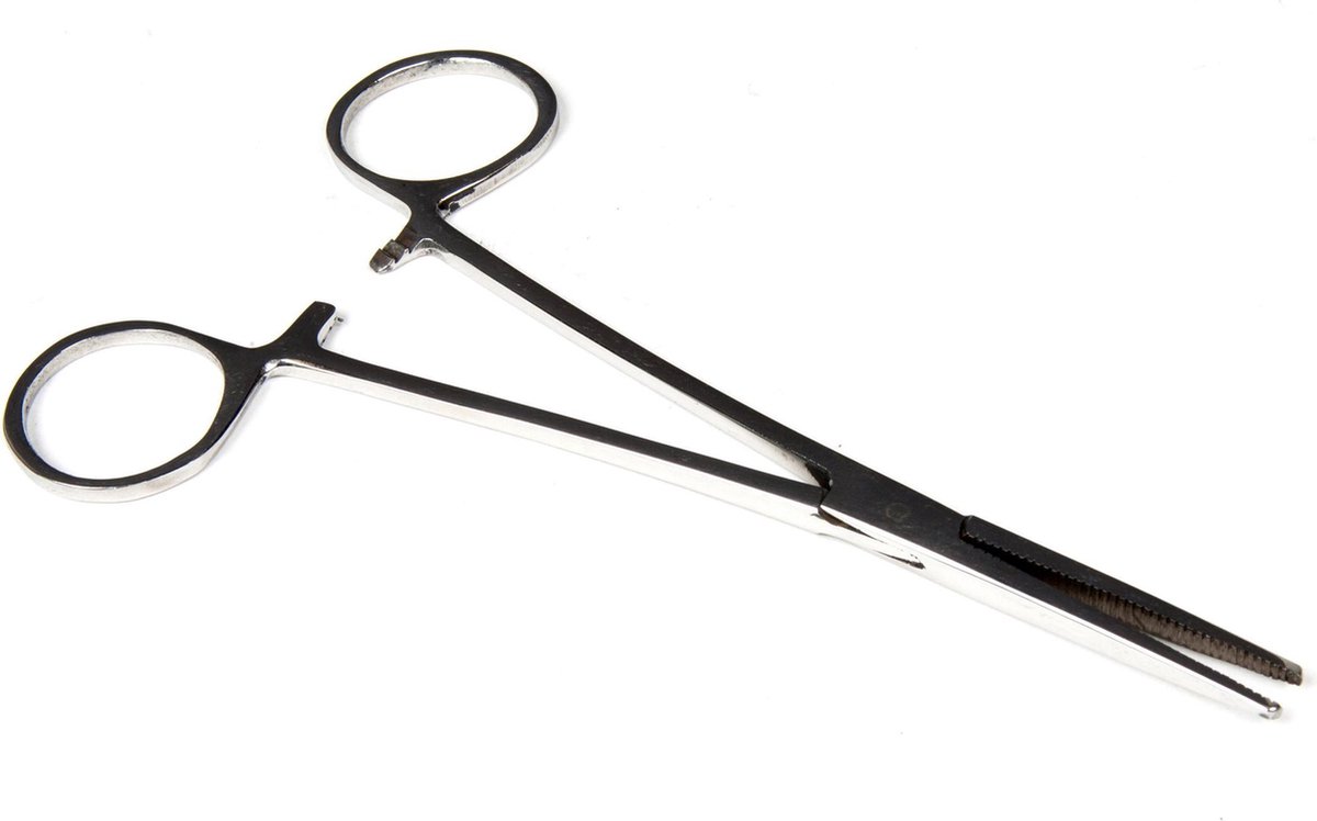 X2 Rechte Onthaaktang - 15cm - Vistang - Arterietang - Hakensteker