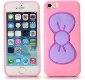 iPhone 5, 5s, SE - hoesje, case, cover, frontje - TPU - Cute Bowknot