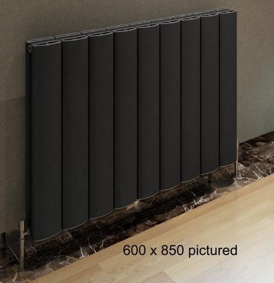 Eastbrook Guardia zwart horizontale radiator aluminium | bol.com