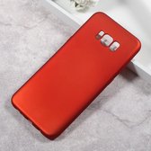 Shop4 - Samsung Galaxy S8 Plus Hoesje - Zachte Back Case Rood