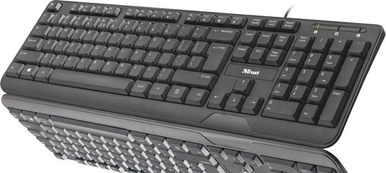 Trust GXT 860 Thura Semi-Mechanical Keyboard, gaming toetsenbord Zwart Trust GXT 860 Thura Semi-Mechanical Keyboard, gaming toetsenbord Zwart