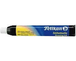 foto van Oostindische Inkt Pelikan Zwart Pipet 9ml