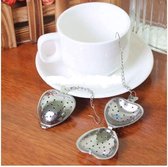 Theefilter / thee ei / zeef voor losse thee / theezeef / thee-ei / Tea infuser / Thee filter - Hartje 2 stuks