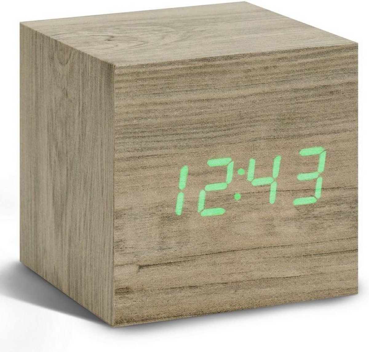 Cube Click Clock wekker ash