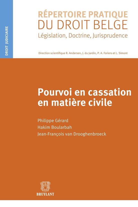 RPDB – Droit judiciaire - Pourvoi en cassation en matière ... - cover