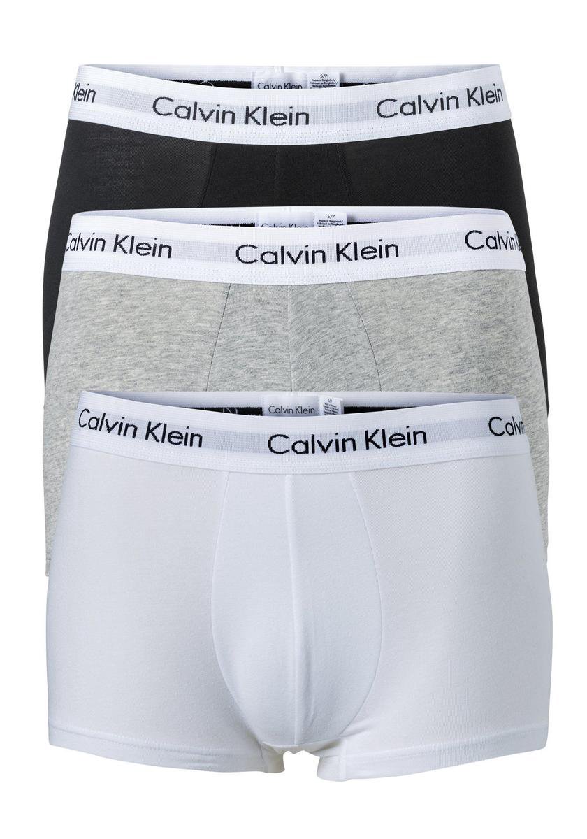 Calvin Klein Boxershorts - Heren - 3-pack - Grijs/Wit/Zwart - Maat L |  bol.com