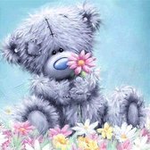 Diamond Painting Pakket – Teddybeer– 30 x 30 cm - Maak de Mooiste Schilderijen Helemaal Zelf