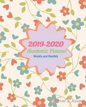 2019-2020 Academic Planner Weekly and Monthly Floral Design
