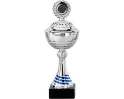 Fraude Groenland Moreel Zilveren trofee/prijs beker 23 cm - Wedstrijdbeker - Bokaal - Cup -  Geschikt voor... | bol.com