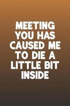 Meeting You Has Caused Me To Die A Little Bit Inside