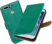BestCases.nl Huawei Honor 8 Pro / V9 Pull-Up booktype hoesje Groen