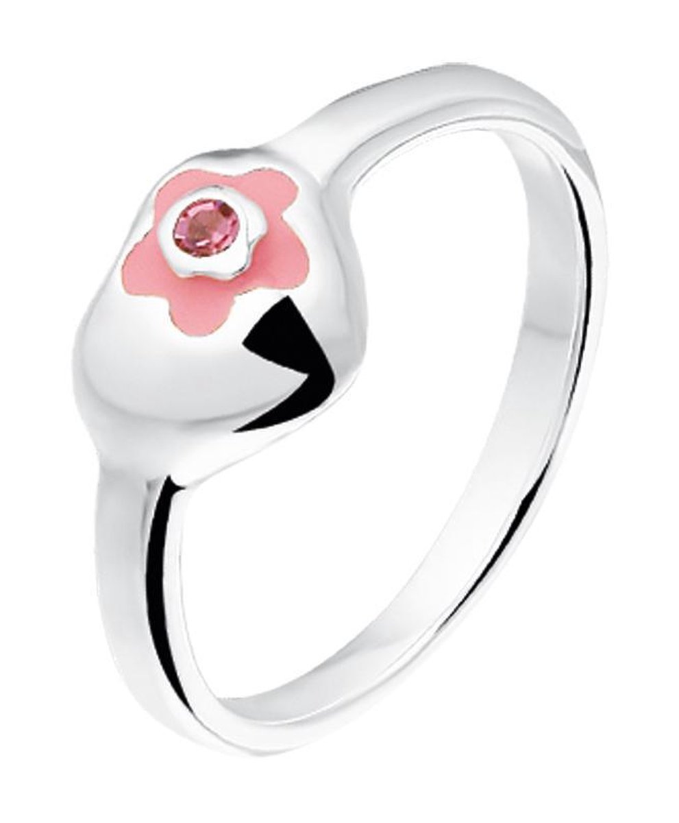The Kids Jewelry Collection Ring Hart - Zilver