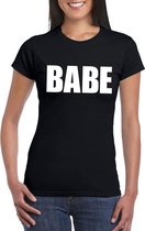Babe tekst t-shirt zwart dames 2XL