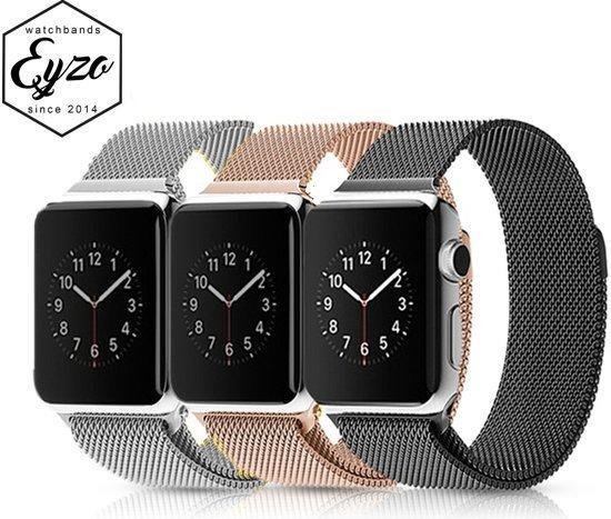 Merkloos Milanees bandje - Apple Watch Series 1/2/3 (42mm) - Zilver | bol