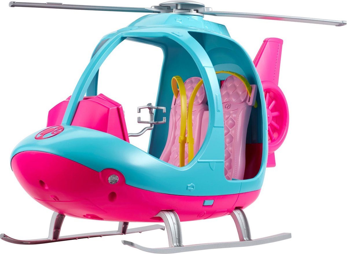 wijsheid daar ben ik het mee eens Napier Barbie Estate Helikopter - Roze met Blauwe Speelgoed Voertuig | bol.com
