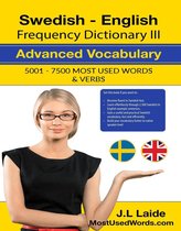 Swedish 3 - Swedish English Frequency Dictionary II - Intermediate Vocabulary - 5001 - 7500 Most Used Words & Verbs